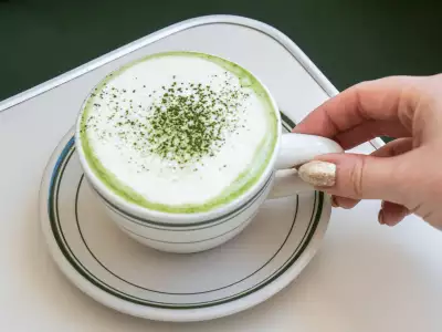 Best vegan restaurants in Toronto | A matcha latte at Stefano's Diner