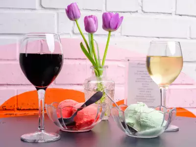 Wine and gelato at On Third Thought