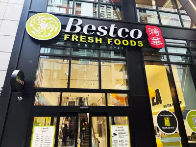 Outside Bestco Fresh Foods downtown Toronto location