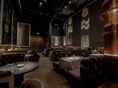 Inside DaNico's dining room