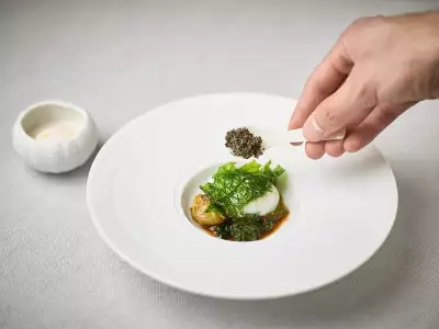 A caviar-topped dish at DaNico