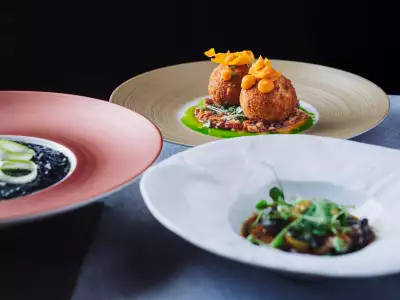Malta | Three beautifully plates dishes of ceviche and local produce in Malta