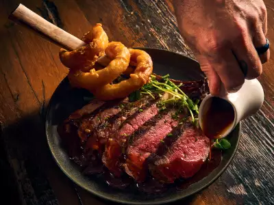 Alberta Bison Tomahawk at Antler Kitchen & Bar