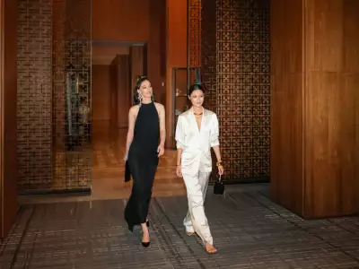 TIFF Toronto celebs | Two glamourous women strut their stuff at The Four Seasons' lounge in Yorkville