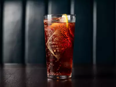 TIFF Toronto celebs | The Hong Kong Iced Tea cocktail at Mott 32, inside the Shangri-La Toronto