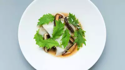 A mushroom dish at Sara