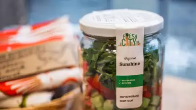 Fresh made pre-prepared meal in a jar from Fresh City Farms in Toronto