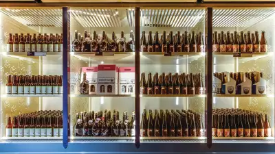 Alcohol delivery in Toronto | A fridge stocked with beer at Birroteca, the brewery and bottleshop inside of Eataly in Toronto