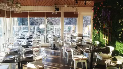 The interior of La Fontana, one of the best Elora restaurants