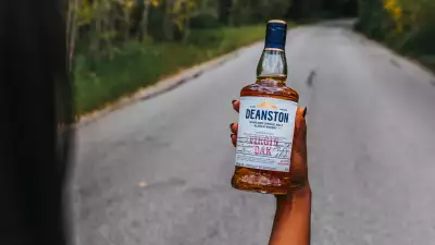 Deanston smoked old fashioned recipe | a bottle of Deanston Virgin Oak