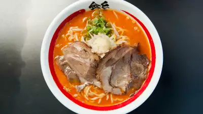 The best ramen in Toronto | A red broth ramen at Kinton