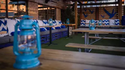 The best new restaurants in Toronto | Inside the covered, heated, winterized patio at Parkette