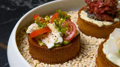 The best new restaurants in Toronto | A tomato dish from the tasting menu at Enigma Fine Dining