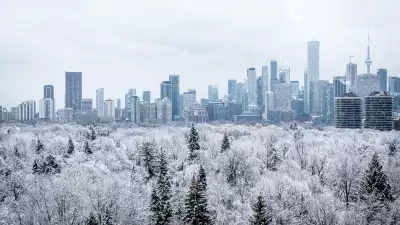 10 Things to do in Toronto this December | A snowy landscape shot of the city