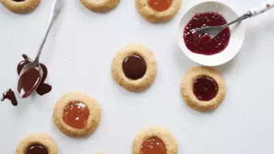Fresh City’s spelt and coconut sugar thumbprint cookies recipe
