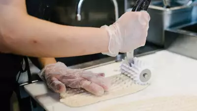 Naan & Kabob making their naan bread