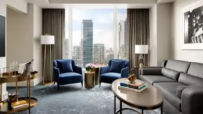 The best Toronto hotels for a staycation | Suite with downtown view at the Ritz-Carlton