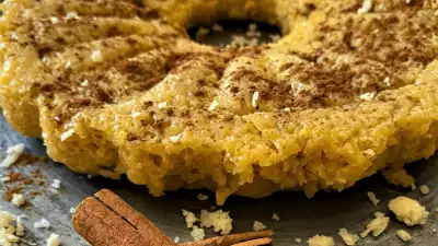 Azores cheese pudding with Sao Jorge cheese