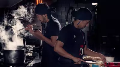 The best ramen in Toronto | Chefs at Midori cooking ramen