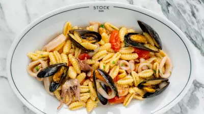 The best rooftop patios in Toronto | Cavatelli ai frutti di mare at Stock Bar