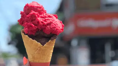 Toronto's coolest gelato by neighbourhood | A cone outside Hollywood Gelato on Bayview Avenue