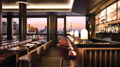 Review: Joni Restaurant inside Toronto's Park Hyatt Hotel | Writer's Room lounge