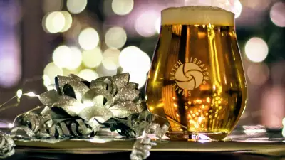 The best advent calendars for adults | A glass of beer from the Small Batch Dispatch Beer Advent