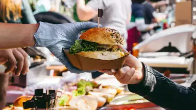 T.O. Food & Drink Fest | A burger being served at T.O. Food & Drink Fest