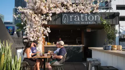 Accessible restaurants in Toronto | The patio at Ration Beverly