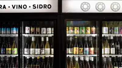 Bottega Volo | Fridge full of wine bottles at Bottega Volo