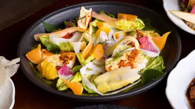 Curryish Tavern | Bright and fresh salad at Curryish Tavern on Queen West
