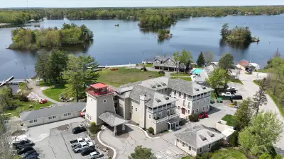 An overhead view of Rawley Resort Marina & Spa, Port Severn