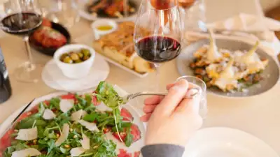 A spread at Kitchen76 restaurant at Two Sisters Vineyards