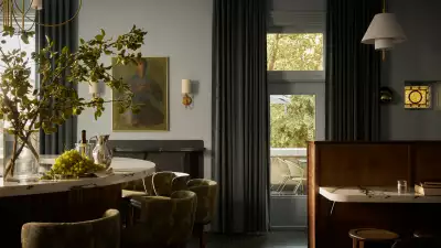 The dining room at The Belvedere Hotel in Kingston