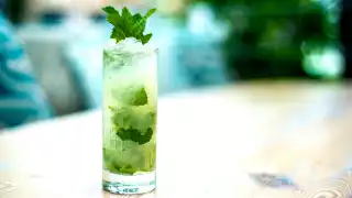 Byblos gin cocktail cucumber mint swizzle Byblos gin cocktail cucumber mint swizzle