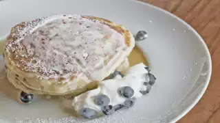 Blueberry Buttermilk Pancakes from Mildred’s Temple Kitchen Blueberry Buttermilk Pancakes from Mildred’s Temple Kitchen
