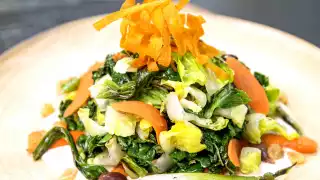 Cafe Boulud grilled kale salad from Daniel Boulud