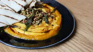 Pumpkin labneh from Bar Reyna