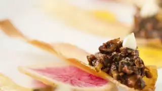 Treeline Catering’s Mushroom Duxelle With Malt Aioli Treeline Catering’s Mushroom Duxelle With Malt Aioli