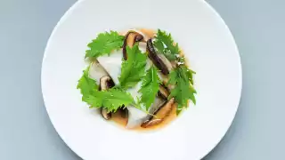 A mushroom dish at Sara