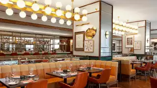 Thanksgiving dinner in Toronto | The interior of Cafe Boulud at the Four Seasons Toronto Thanksgiving dinner in Toronto | The interior of Cafe Boulud at the Four Seasons Toronto
