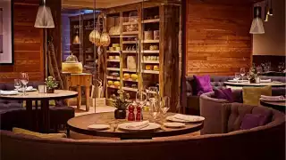 The dining room at TOCA, inside The Ritz-Carlton, Toronto