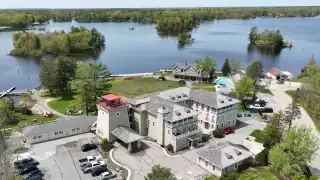 An overhead view of Rawley Resort Marina & Spa, Port Severn