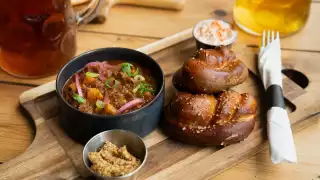 Beef goulash at The Pint for Oktoberfest