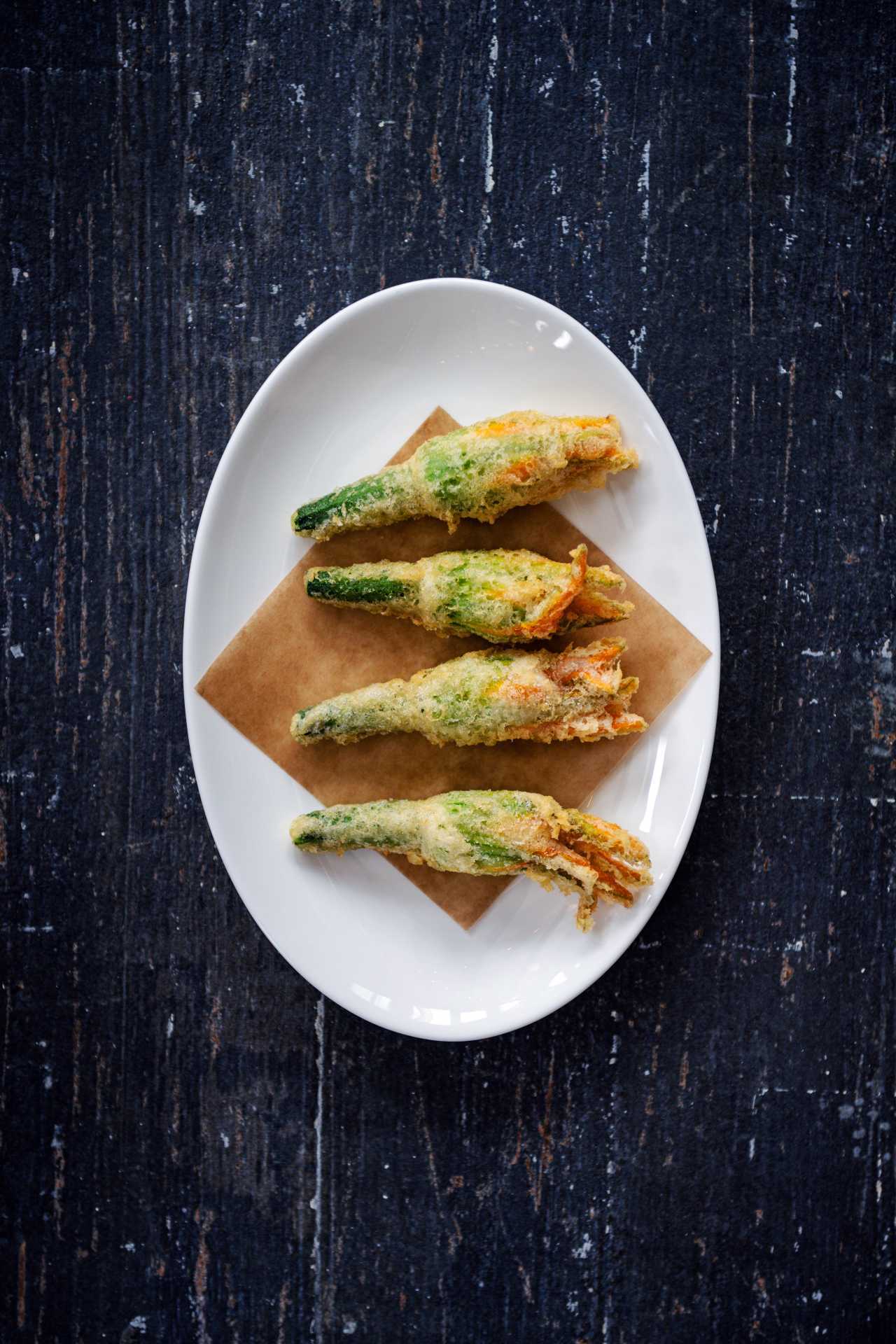 Paradise Cinema | Zucchini flowers at Osteria Rialto Paradise Cinema | Zucchini flowers at Osteria Rialto