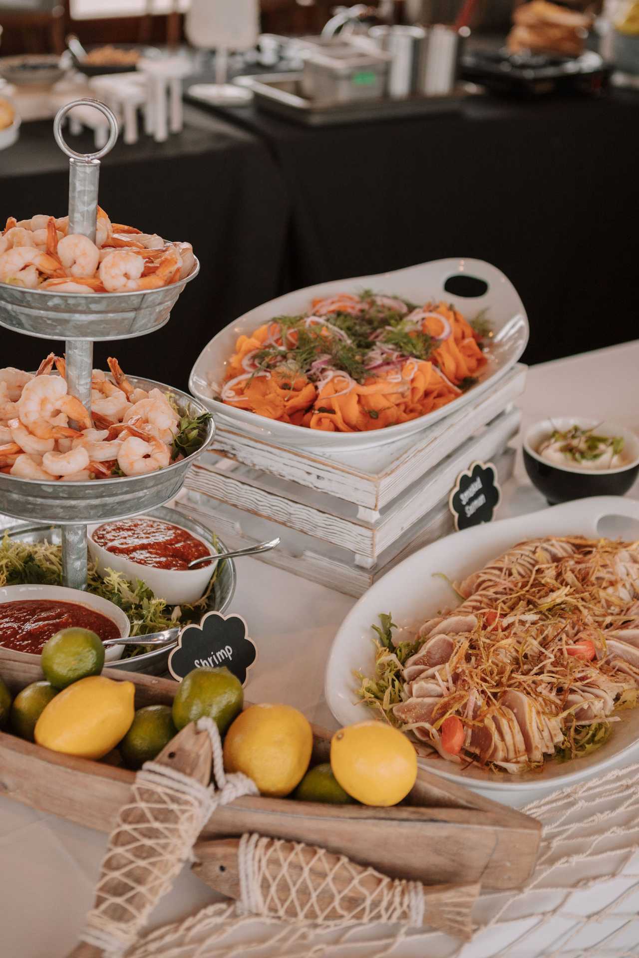 Cambridge Mill | A spread of shrimp at Cambridge Mill's brunch Cambridge Mill | A spread of shrimp at Cambridge Mill's brunch