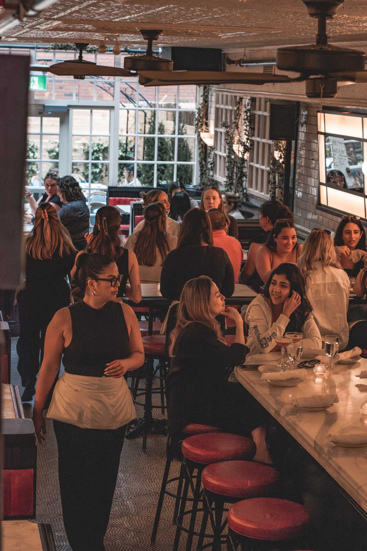 Cafe Renée, Toronto | The crowded dining room inside Cafe Renée