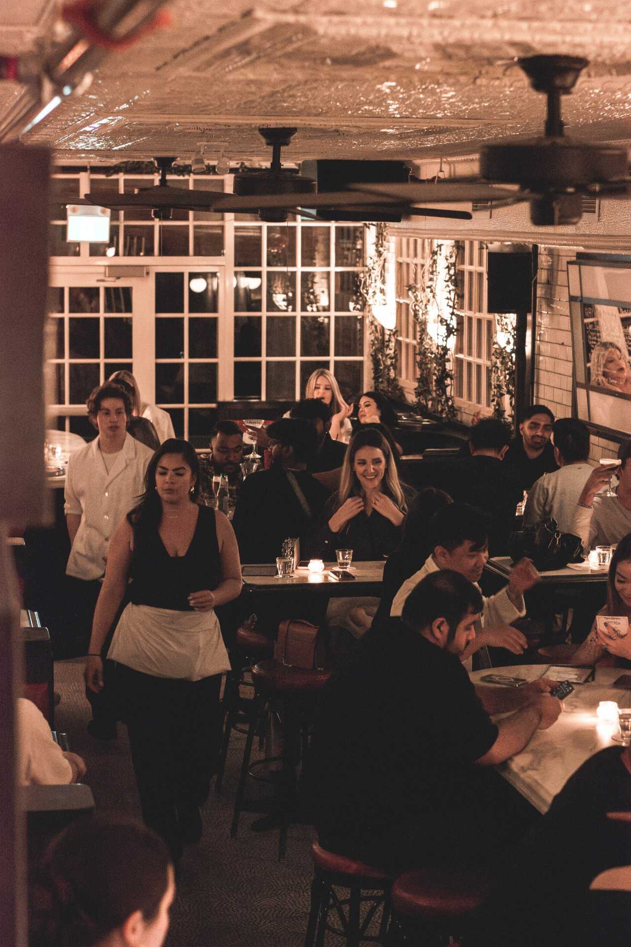 Cafe Renée, Toronto | The crowd inside the back of Cafe Renée