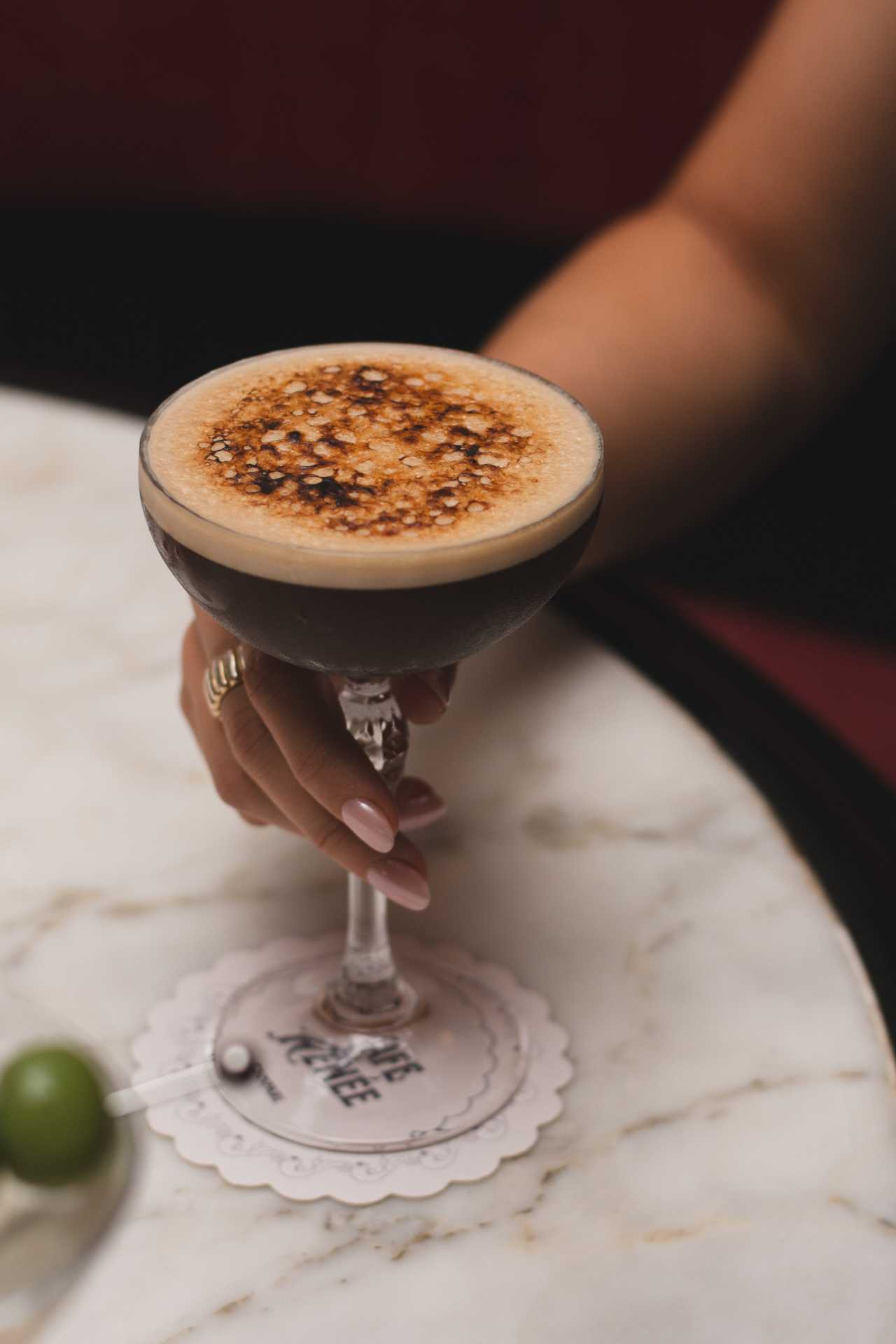 Cafe Renée, Toronto | An espresso martini at Cafe Renée