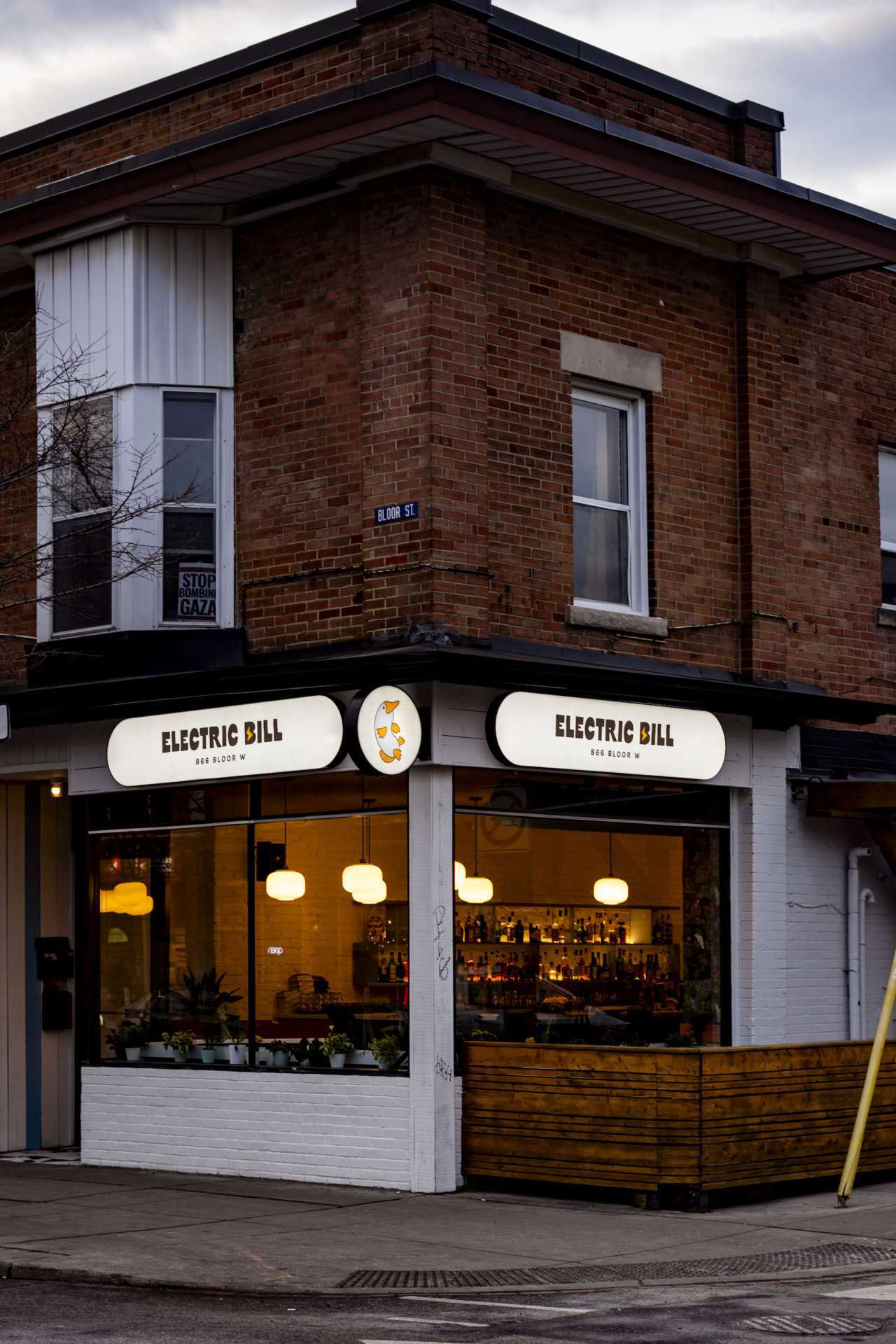 The best bars in Toronto | The exterior of Electric Bill on Bloor St. W.